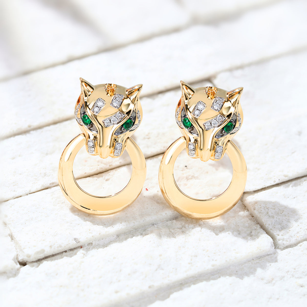 Panther stud earrings new arrivals