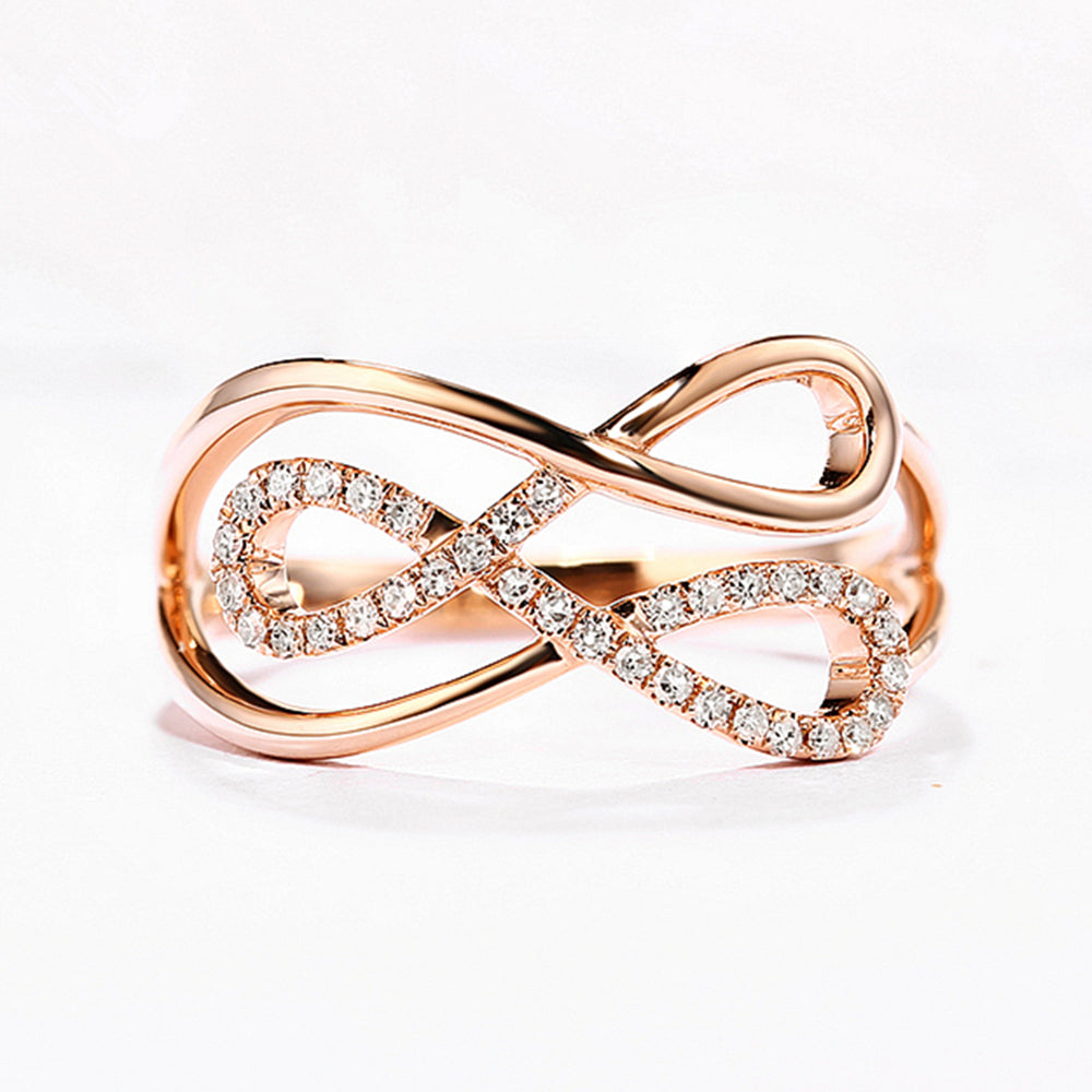 Diamond Triple Infinity Love Knot Ring | HX Jewelry