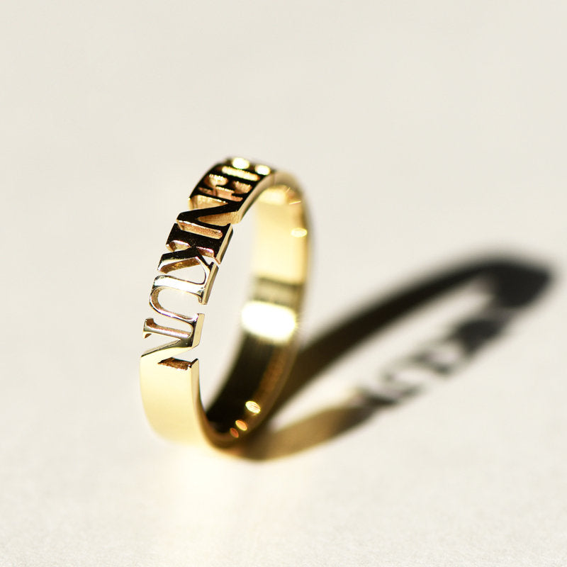 Personalized Name Wedding Ring