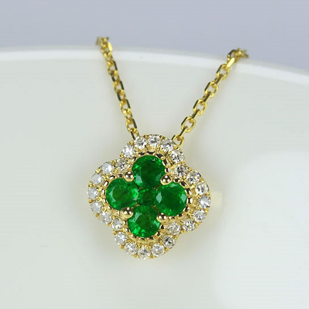FRENELLE Jewellery | Green Crystal Necklace 