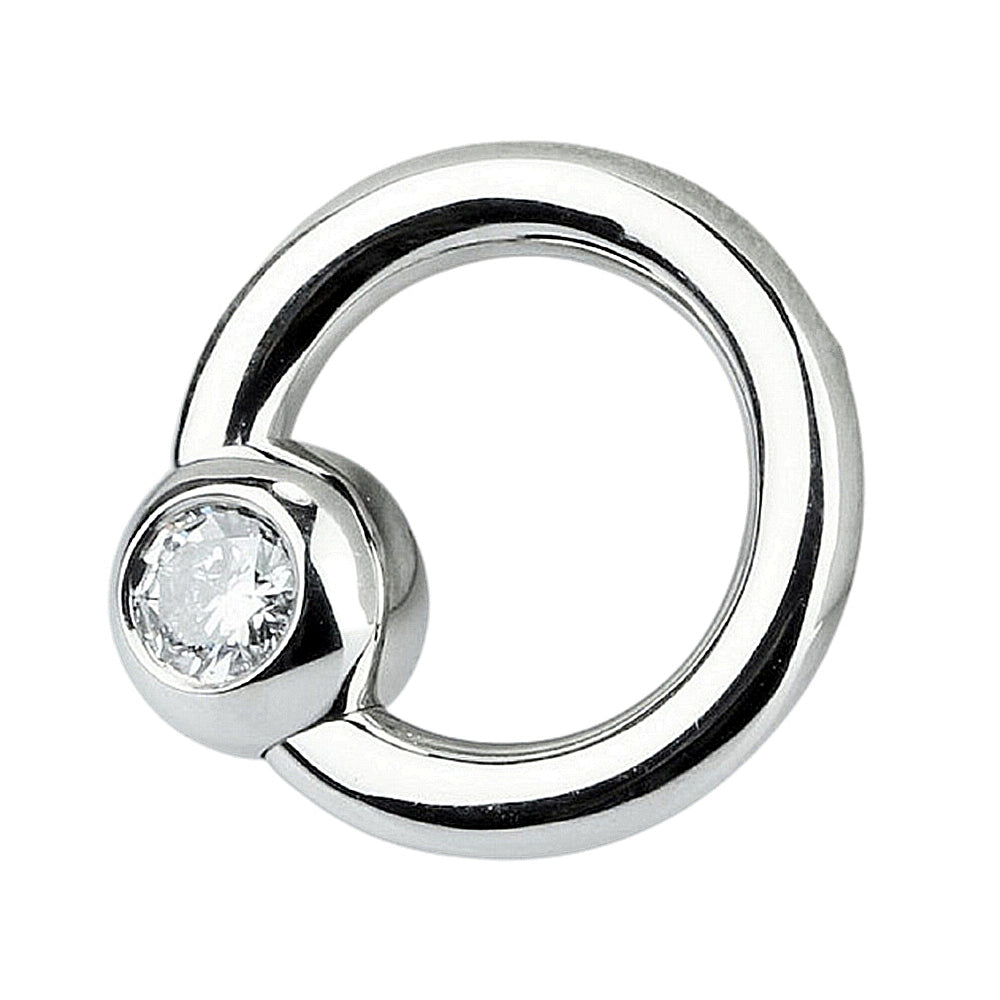 Diamond Prince Albert Ring Captive Bead Ring | HX Jewelry Diamond Prince Albert Ring Captive Bead Ring | HX Jewelry