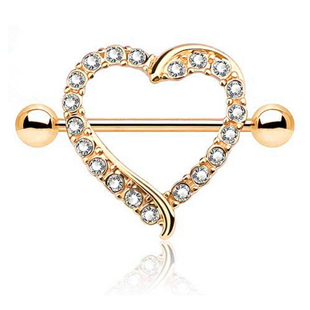 Amazon.com: IrbingNii Stainless Steel Heart Nipple Rings Nipple Piercings  for Women Girls Body Piercing Jewelry 14G : Clothing, Shoes & Jewelry