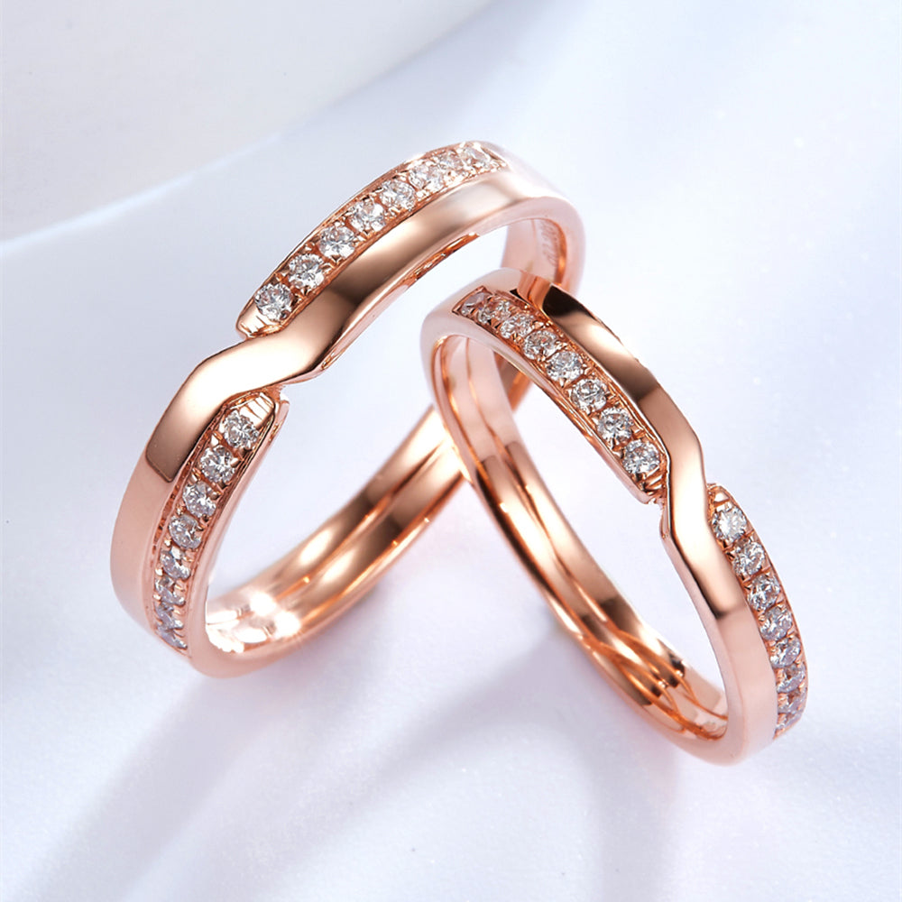 18kt Rose Gold Couples Ring Collections Engaged sure does have a ring to  it. Shop Now @Yeloo.in Whatsapp 96779 39677 For more inform... | Instagram