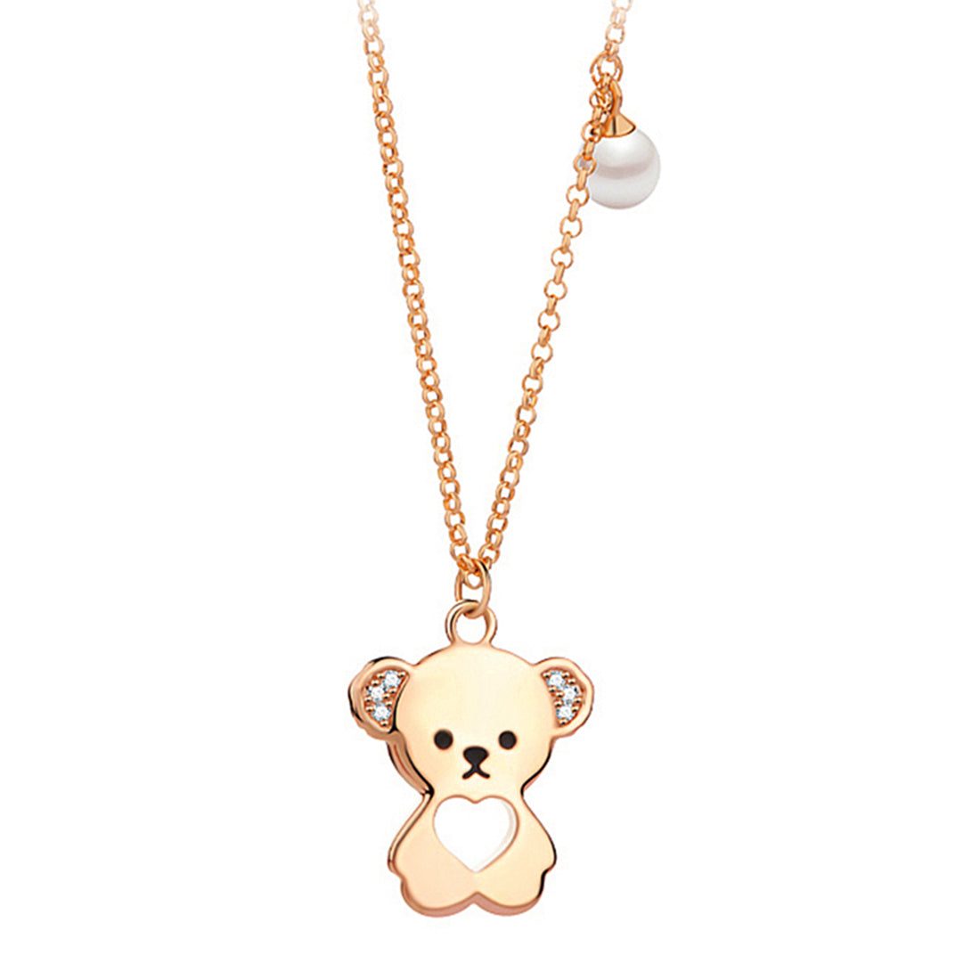 A teddy bear necklace clip pendant decorated with brilliant-cut diamonds -  Germany | DECEMBER AUCTION
