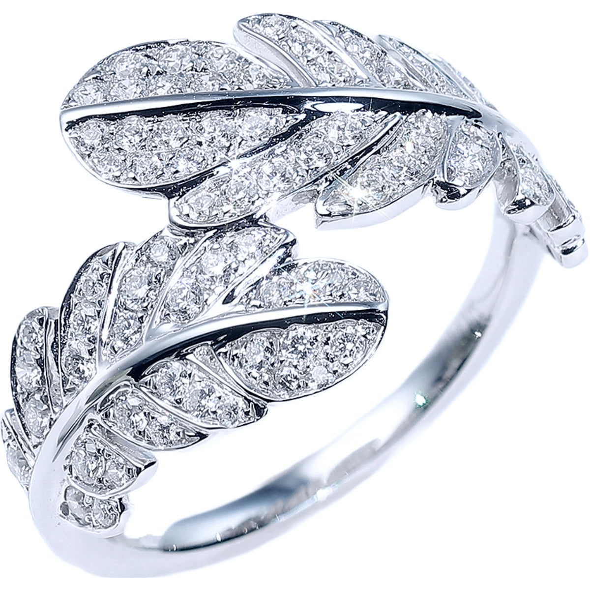 Diamond sales feather ring