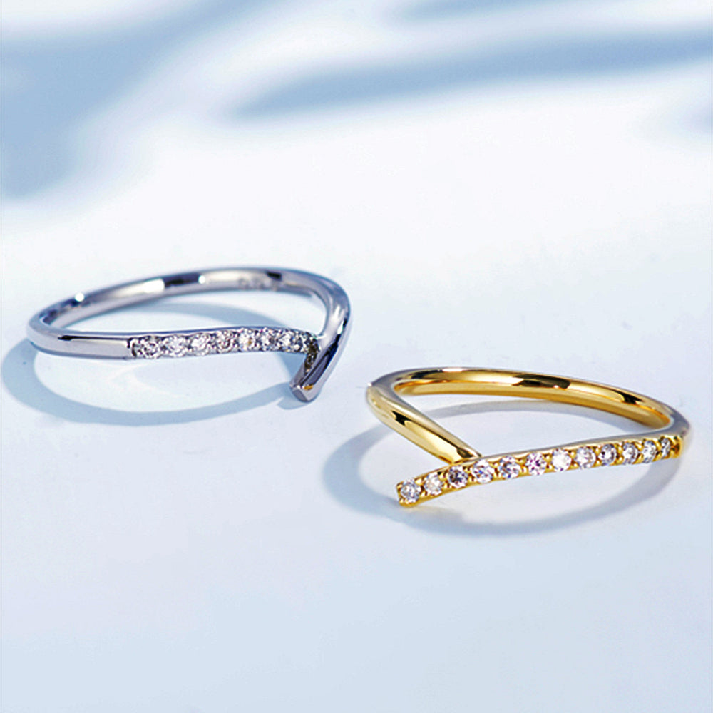 Matching Rings Luxury Diamond 2 Piece Matching Rings Set | HX Jewelry