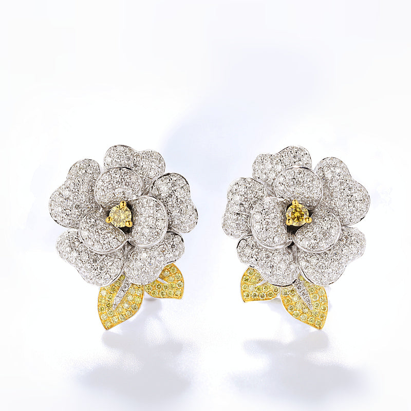 Shop Marco Bicego Petali 18K Yellow Gold & Diamond Flower Drop Earrings |  Saks Fifth Avenue
