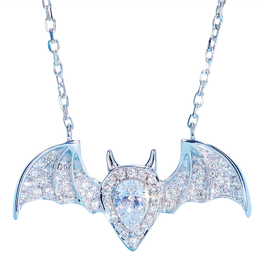 Bat Necklace Jewelry Vampire Goth Jewelry Sterling Silver Bat Necklace Teen  Gift Jewelry Animal Birthday Pendant Kids Gift - Etsy Israel