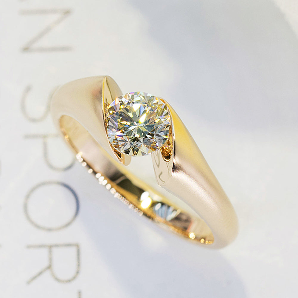 Modern Dimond Rings Lab-Grown Diamond Modern Design Engagement Ring | HX Jewelry