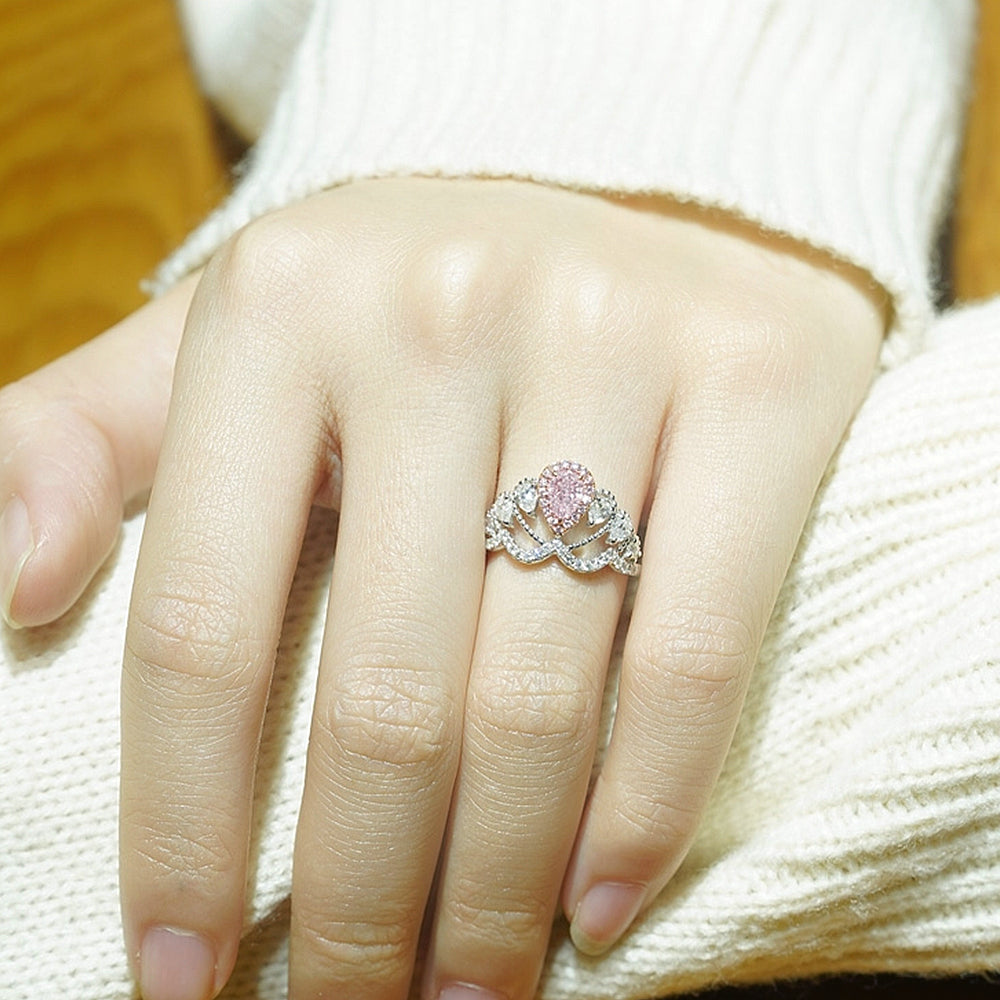Australian Opal Diamond Royal Crown Engagement Ring 14K YG | The Wind