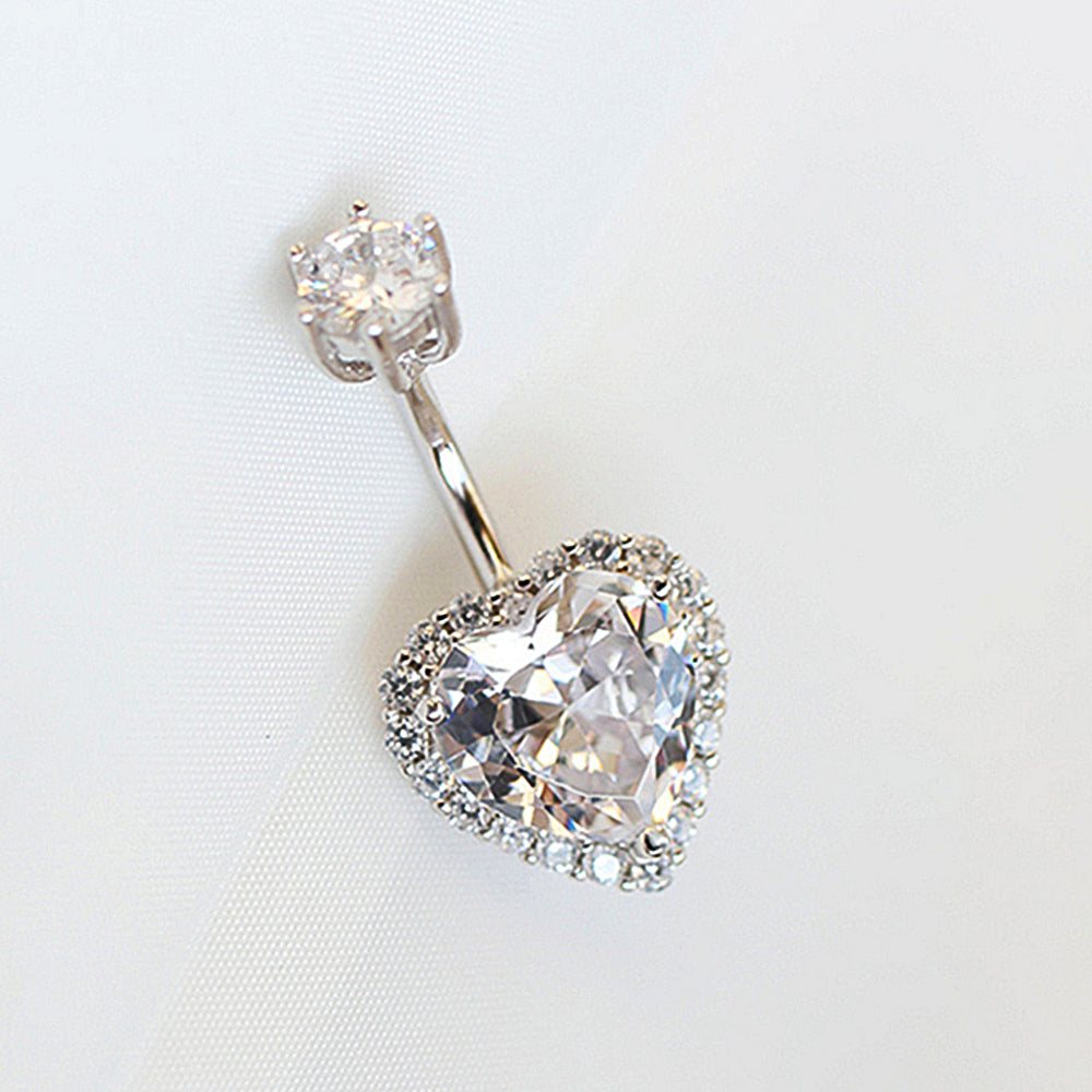 Diamond stud belly ring Clearance
