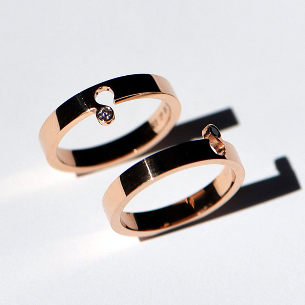 Couple hot sale puzzle ring