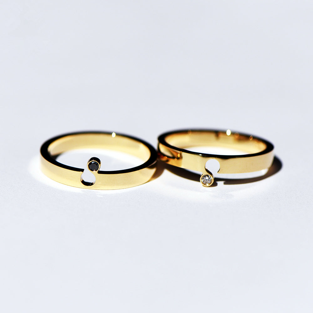 IAO+P Diana Porter interwined double silver ring